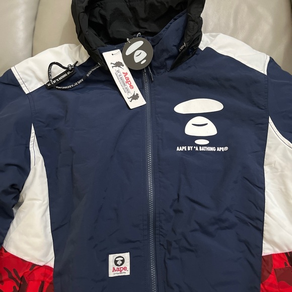 NWT-AAPE by A Bathing Ape (BAPE) Padded Jacket with Hidden Hood - Men L/Women XL - Picture 5 of 10